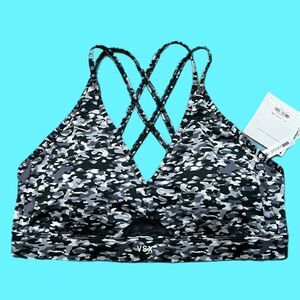 Victorias Secret Vsx Strappy back padded with removable padding sport bra L